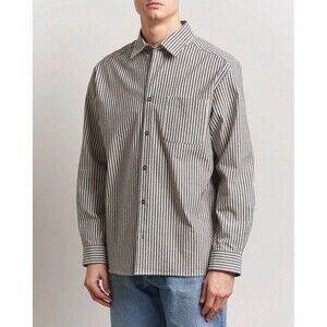 Mens Size A.P.C. Rustic Cotton Striped Over shirt EUC